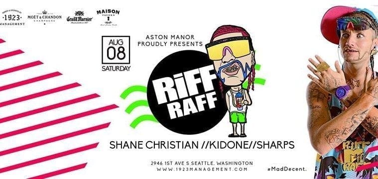 RiFF RAFF in Seattle at Aston Manor August 8th! | Respect My Region