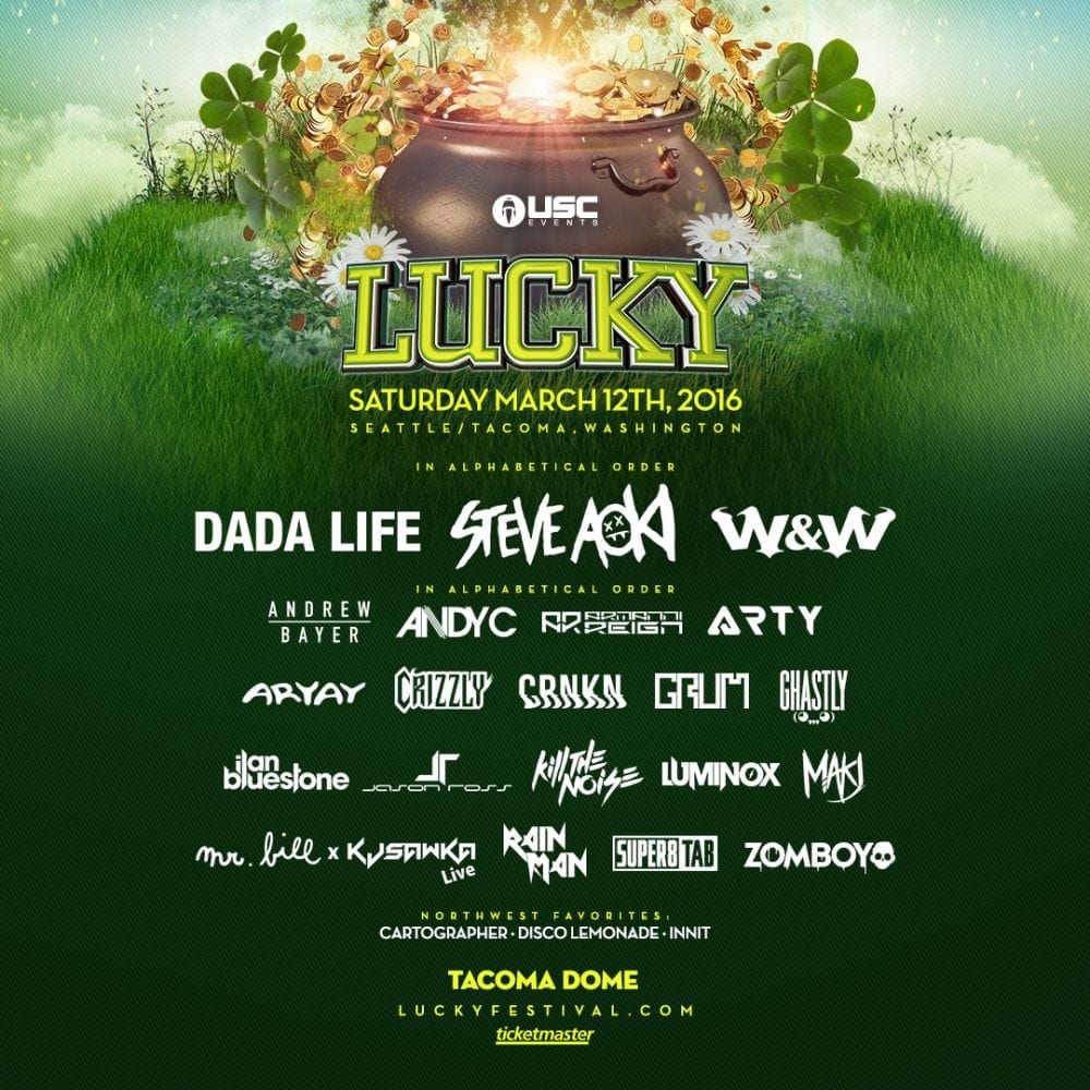 Lucky 2016 Full Lineup (Enter To Win Free VIP Tickets)