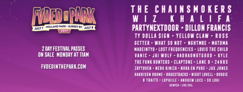 Fvded In The Park Drops 2017 & Announces The Chainsmokers as Headliners