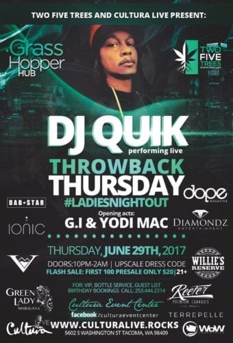 DJ Quik at Cultura in Tacoma