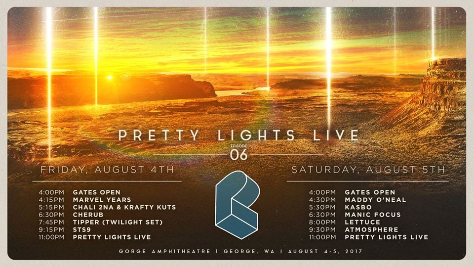 Pretty Lights at The Gorge Amphitheater August 4th & 5th