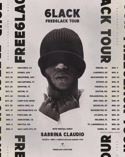 6LACK in Seattle at Showbox Sodo | Tickets On Sale 8/17