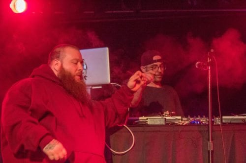 Action Bronson smokes