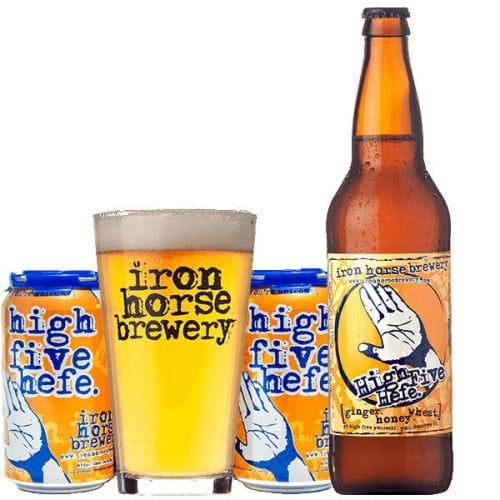 high five hefe iron horse brewery