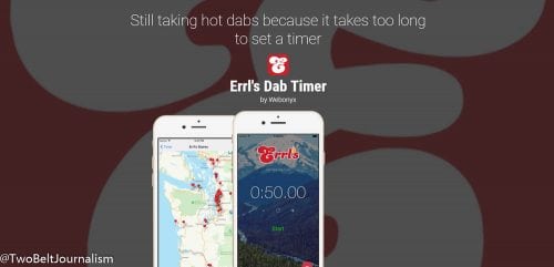 Download Errl's Dab Timer From Apple And Google Play App Stores