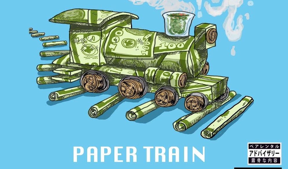 drink wtr paper train