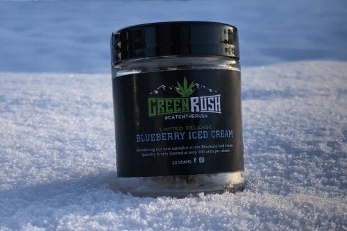 greenrush blueberry iced cream strain review