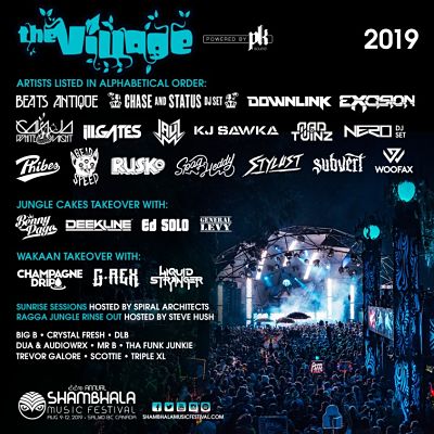 Shambhala Lineup For The Village Stage Has Been Announced