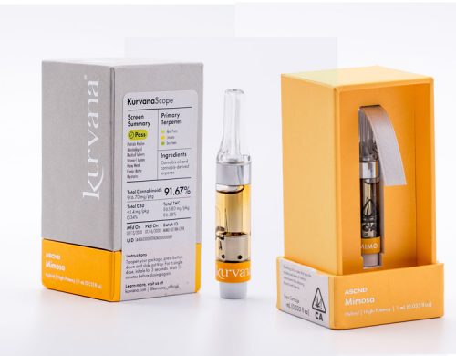 The Mimosa Strain Review Featuring Kurvana's Full Spectrum ASCND Vape Cartridge