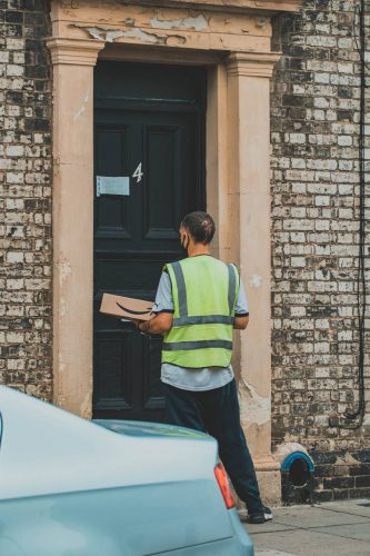 Delivery driver possibly delivering cannabis