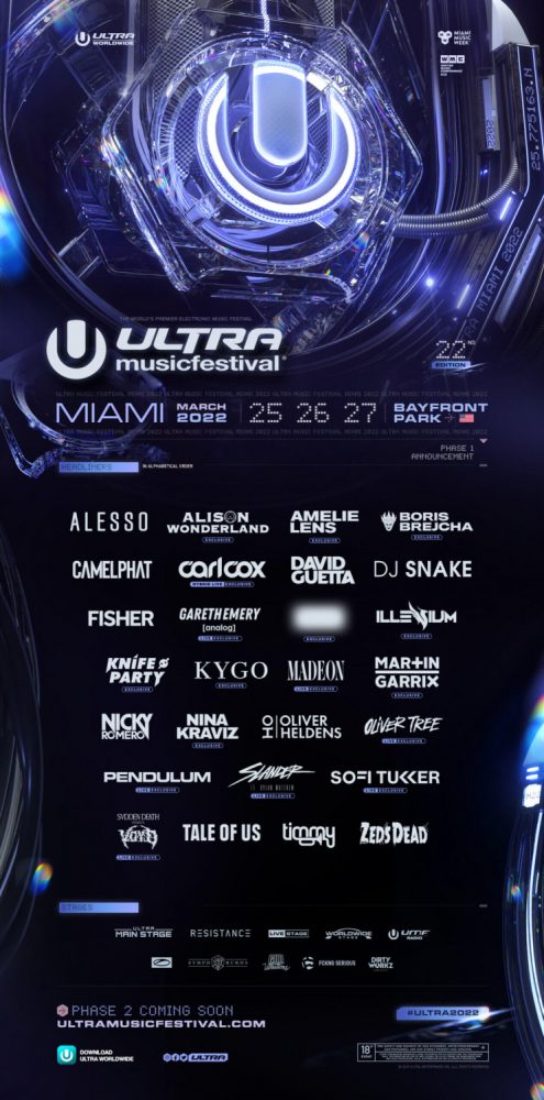 Ultra Music Festival Miami makes its epic 2022 comeback featuring DJ Snake, David Guetta, Kygo and more