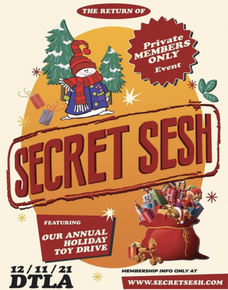 secret sesh holiday winter event california