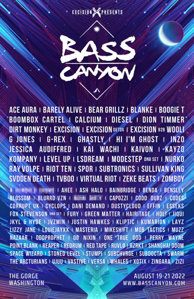 bass canyon 2022