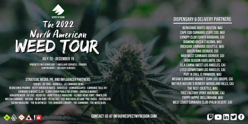 Respect My Region Debuts 17 Original Cannabis Podcast Series As Part Of The 2nd Annual North American Weed Tour