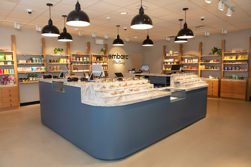 inside embarc martinez dispensary