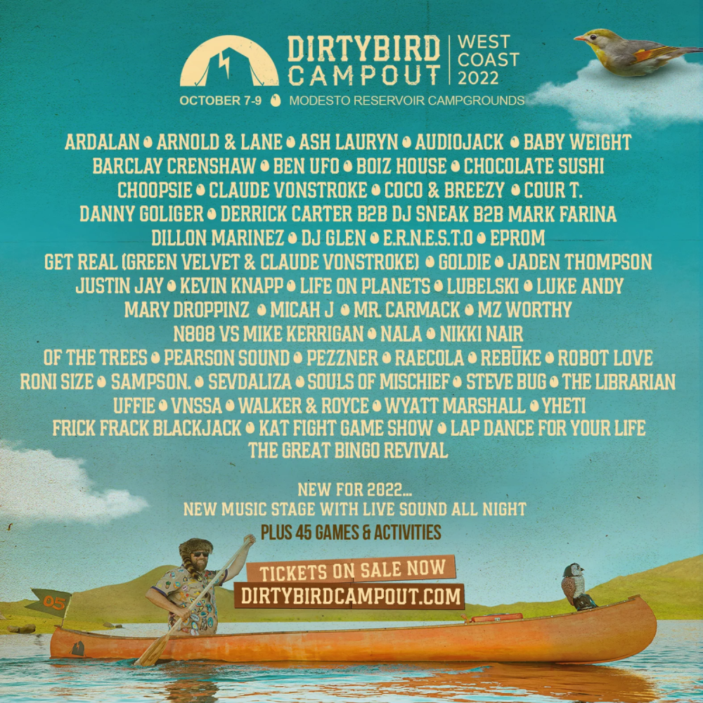 Dirtybird Campout Announces Final 2022 Artist Lineup