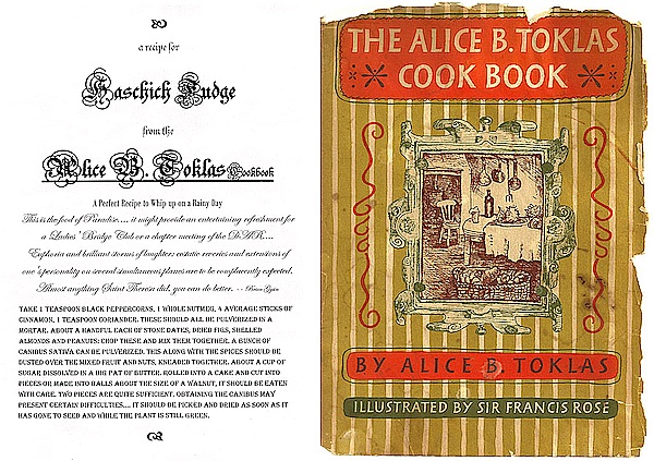 Receipe for hashish fudge from the alice b toklas cookbook