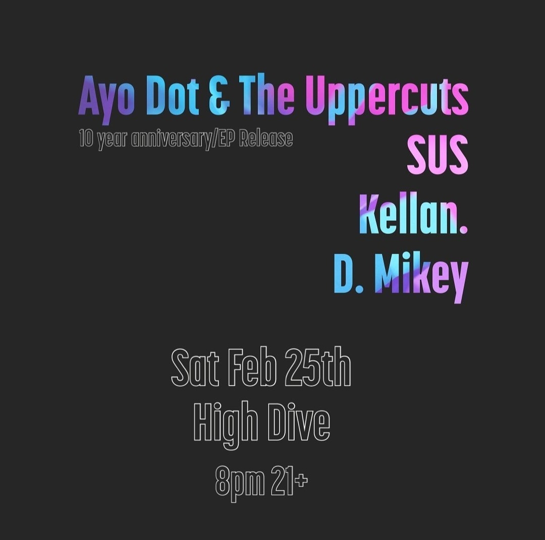 ayo dot and the uppercuts at the high dive