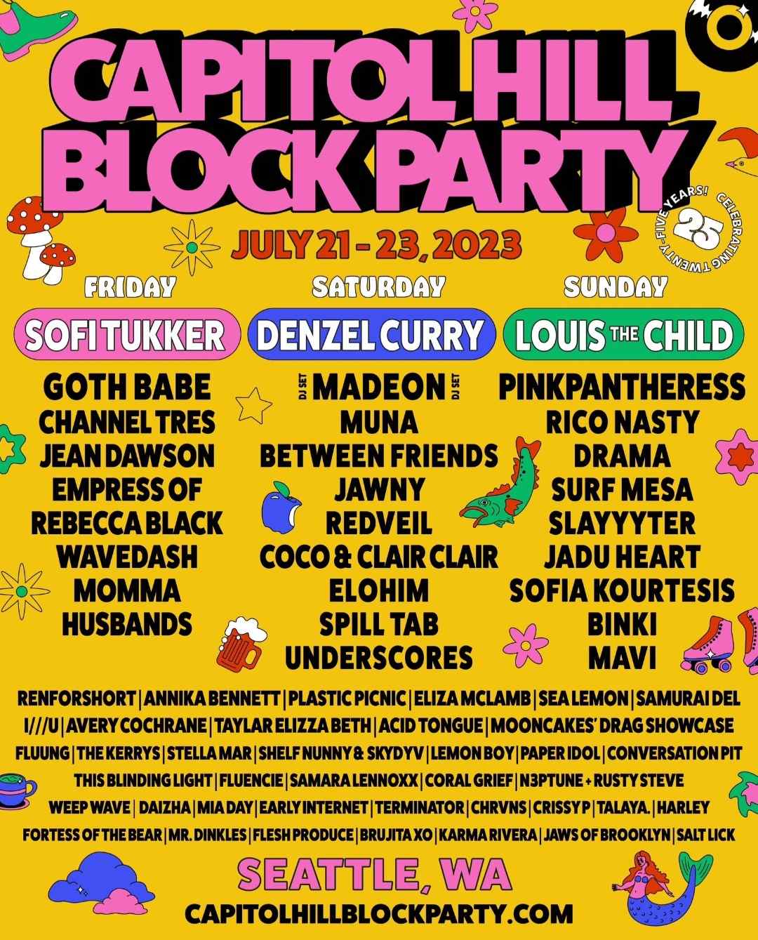 capitol hill block party 2023 lineup LONG LIVE STEEZIE NASA