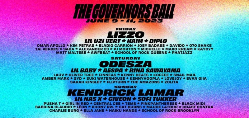 Gov Ball 2023 lineup