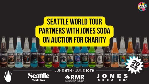 Seattle World Tour Partners with Jones Soda on Auction for Charity