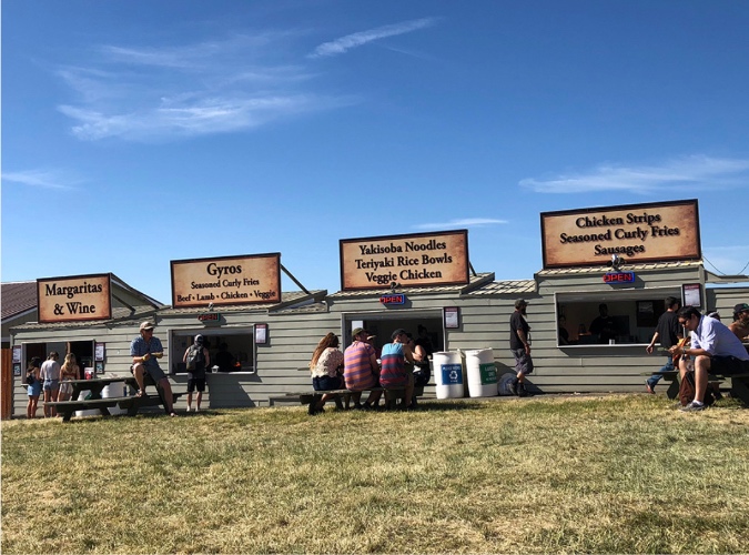 Vendors at The Gorge Amphitheater via Columbia Gorge