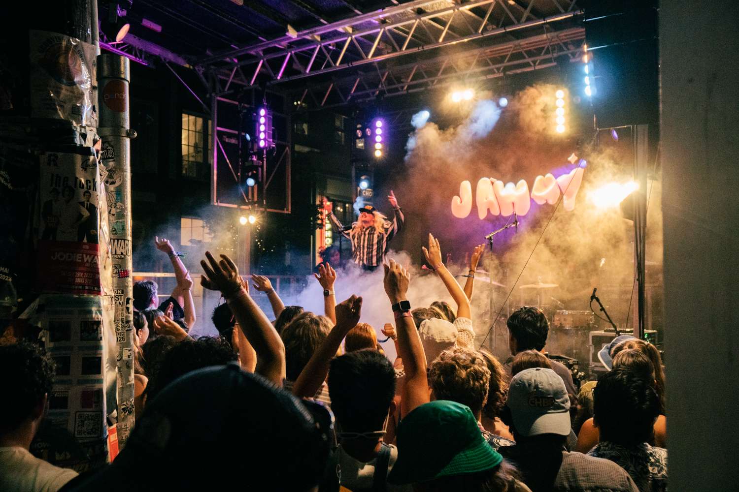 Jawny lighting up the Vera Stage on Saturday at the 25th annual Capitol Hill Block Party