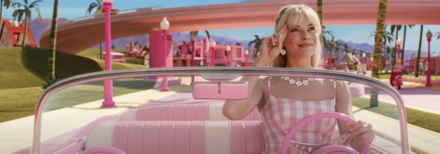 Margot Robbie as Barbie in the 2023 film Barbie. Image provided courtesy of Warner Bros. Studios.