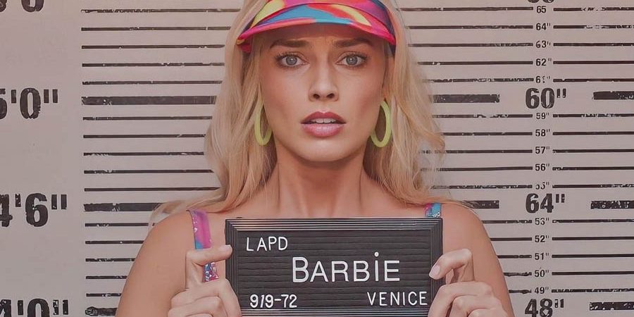 Margot Robbie as Barbie in the 2023 film Barbie. Image provided courtesy of Warner Bros. Studios.