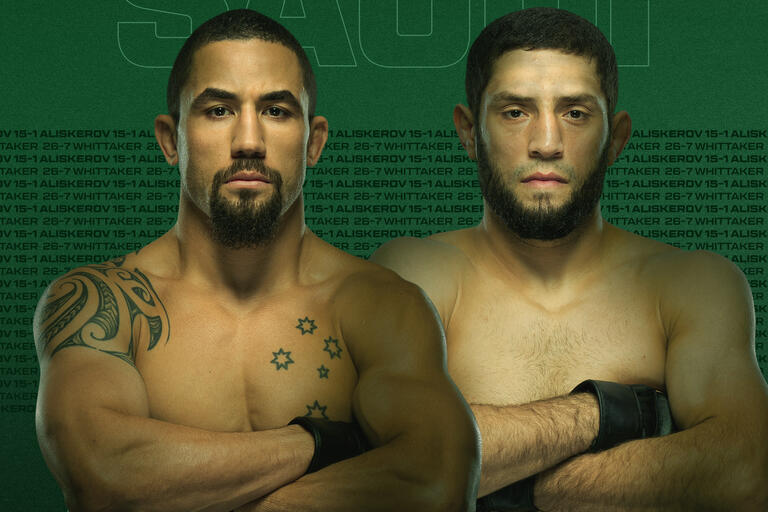 UFC Saudi Arabia goes down June 22 with the main event featuring middleweights Robert Whittaker and Ikram Aliskerov.