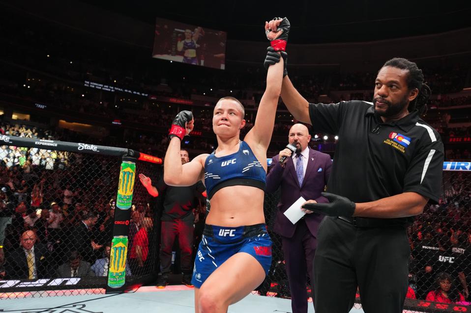 UFC flyweight Rose Namjunas defeated Tracy Cortez via Decision in UFC Denver's main event.