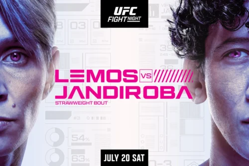 UFC Vegas 94 headlined by women's strawweights Amanda Lemos and Virna Jandiroba goes down July 20, inside the UFC Apex.