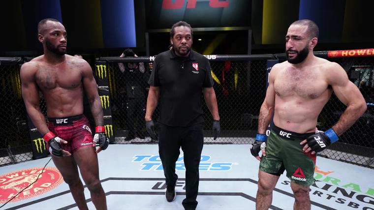 UFC welterweights Leon Edwards and Belal Muhammad initially fought at UFC Vegas 21 back in 2021.