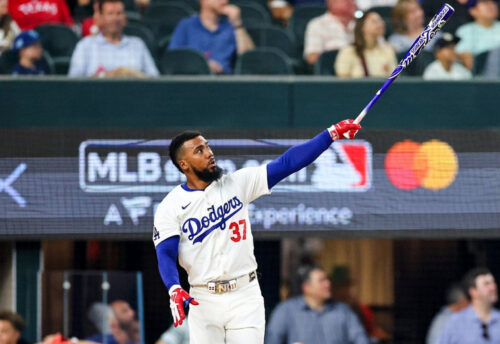 On July 15 Teoscar Hernandez won the 2024 home run derby. Hernandez hit 49 home runs through the three rounds.