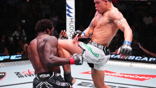 UFC middleweight Caio Borralho delivered an impressive decision victory over Jared Cannonier at UFC Vegas 96.