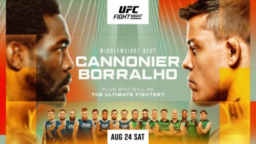 UFC Vegas 96 features middleweights Jared Cannonier and Caio Borralho facing off over five rounds.