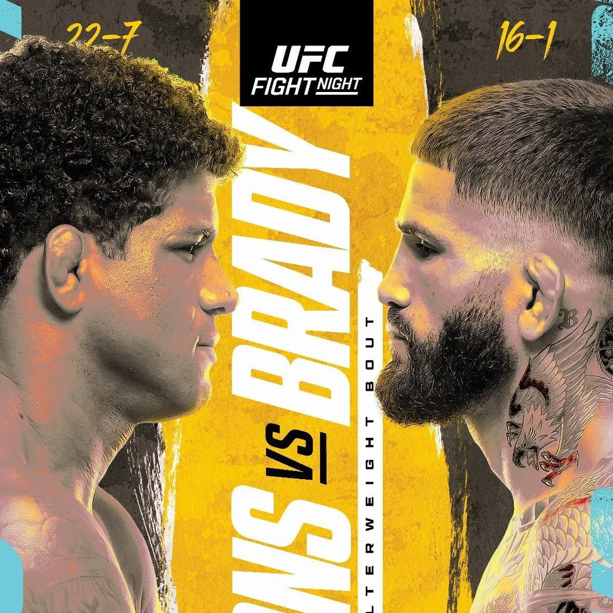 UFC welterweights Gilbert Burns and Sean Brady headline UFC Vegas 97.