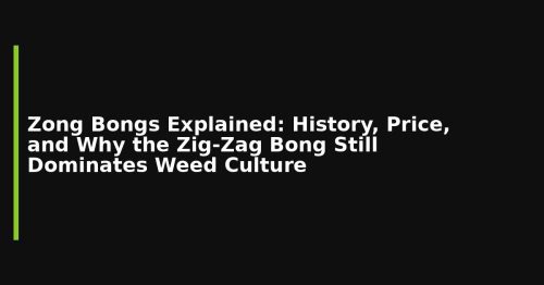 Zong Bongs Explained: History, Price, and Why the Zig-Zag Bong Still Dominates Weed Culture