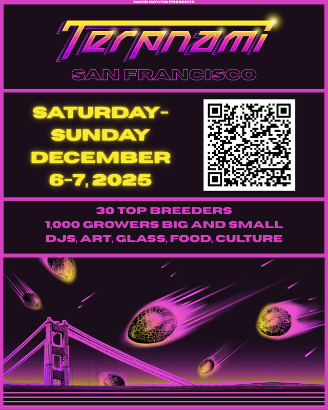 Terpnami SF Seed Show Returns December 6–7, 2025: 30+ Elite Breeders, Music, and Culture in San Francisco