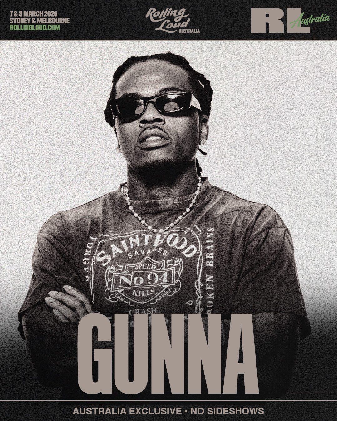 Rolling Loud Australia Returns For Two One-Day Pop Up Concerts: Gunna Locked In + Sydney and Melbourne