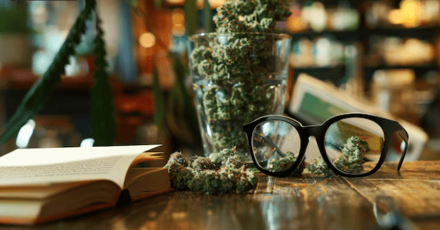 Balancing Books and Blunts: Navigating Cannabis Use in College --- Image by FreePik