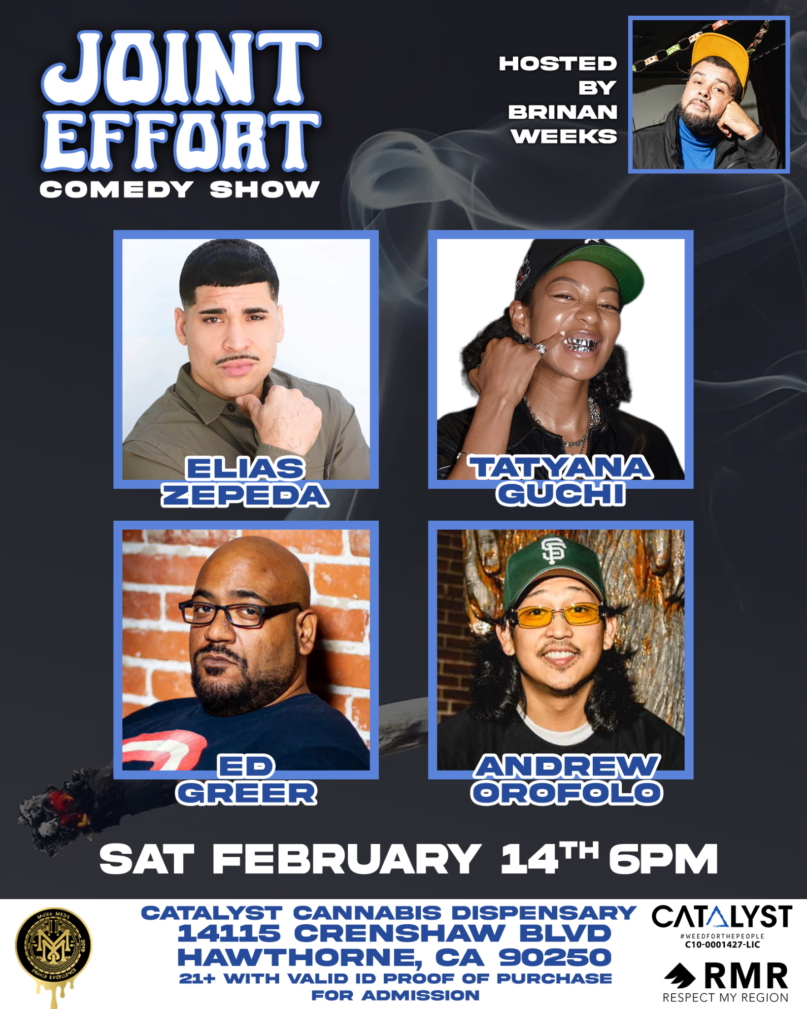 New Live Stand-Up Comedy Series Debuts at Catalyst Cannabis Consumption Lounge in Hawthorne, California