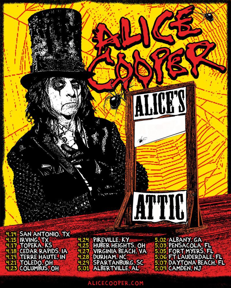 Alice Cooper Announces Spring 2026 Headline Tour