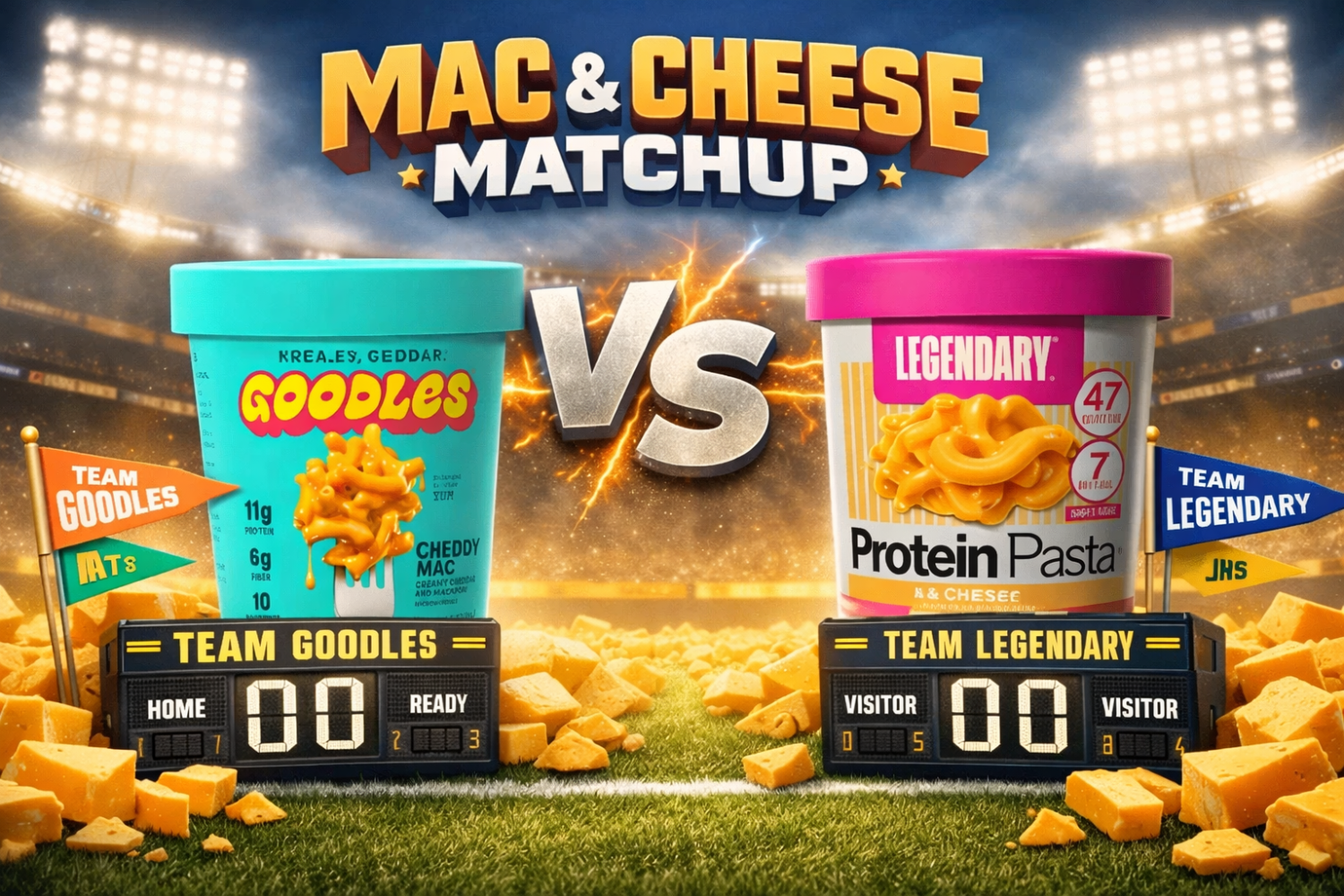 Goodles Cheddy Mac vs Legendary Protein Mac And Cheese | LA Fitness Expo 2026