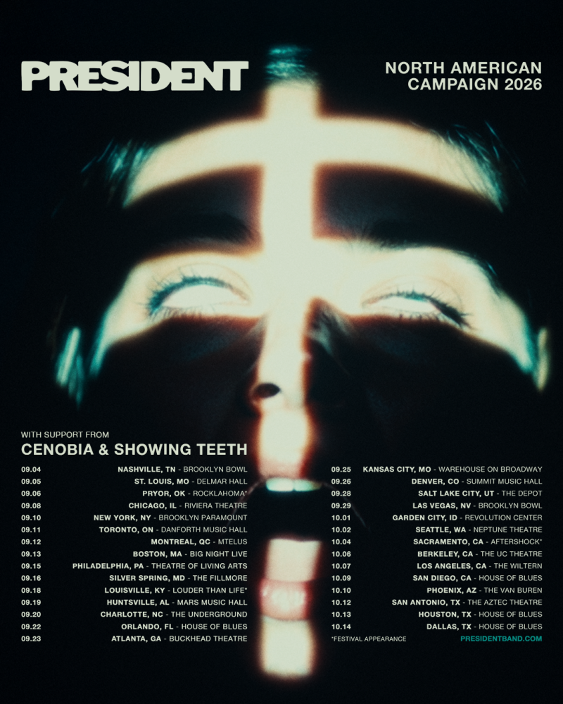 PRESIDENT Bring Their Chaos To North America With 2026 Headline Tour