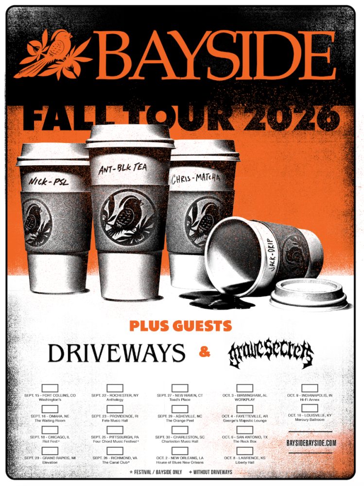 Bayside Announce Fall 2026 Headline Tour With Driveways And Grave Secrets