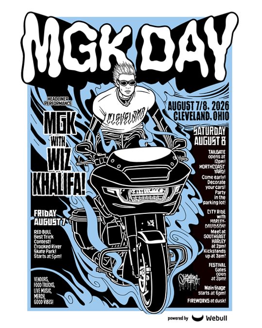 MGK And Wiz Khalifa To Headline MGK Day 2026 In Cleveland
