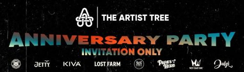 California's Artist Tree Dispensaries Celebrate 7th Anniversary With An Invite Only West Hollywood Lounge Party Featuring Top California Cannabis Brands