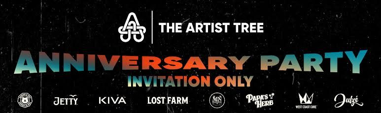 California's Artist Tree Dispensaries Celebrate 7th Anniversary With An Invite Only West Hollywood Lounge Party Featuring Top California Cannabis Brands