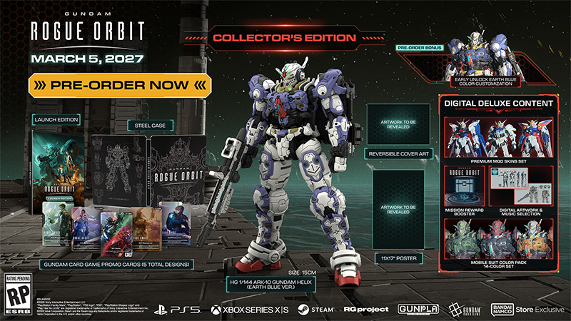 Gundam Rogue Orbit Launches March 2027 With Exclusive Gundam Helix Gunpla Collector’s Edition